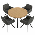 table-a-manger-ronde-120-cm-avec-4-chaises-pivotantes-en-tissu-bouclette-fhqgfr9887zr